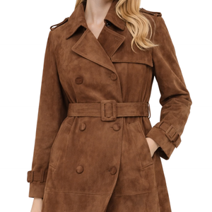 Valenor – Wildleder Trenchcoat