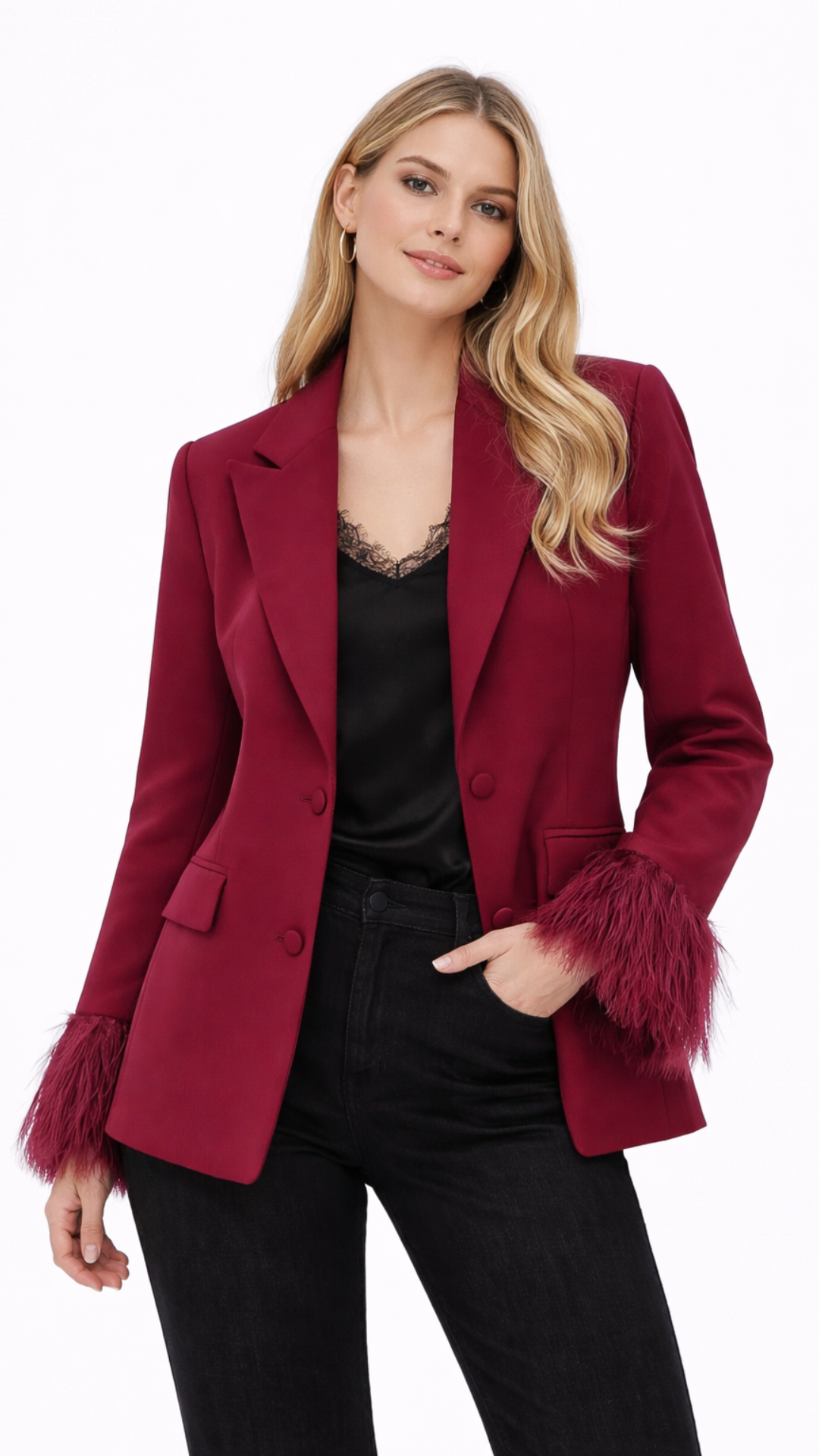 Rosélle – Feather Blazer