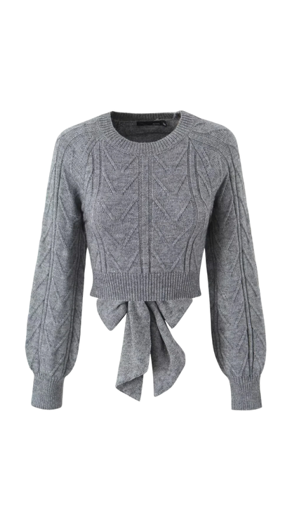 Arielle – Open Back Knit Sweater