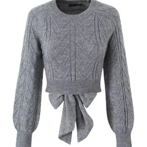 Arielle – Open Back Knit Sweater