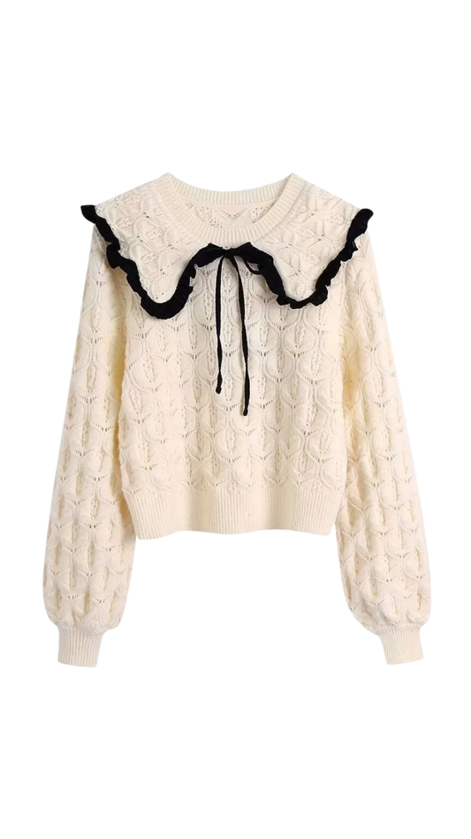 Elviane – Bow Knit Sweater