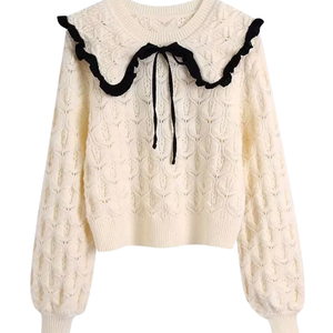 Elviane – Bow Knit Sweater