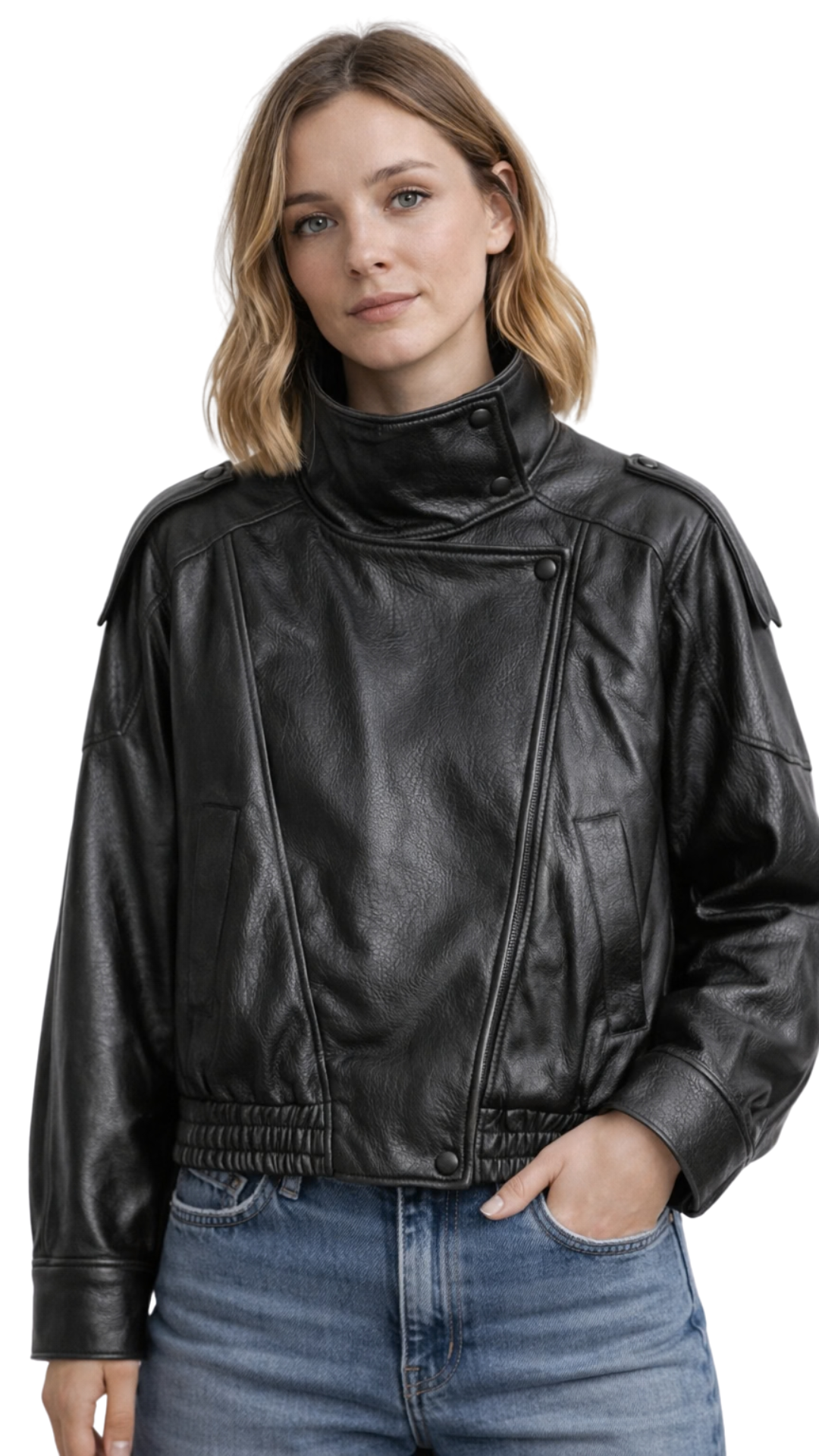 Raven – Bikerjacke aus PU-Leder