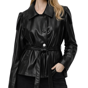 Lioré – Leather Short Trench