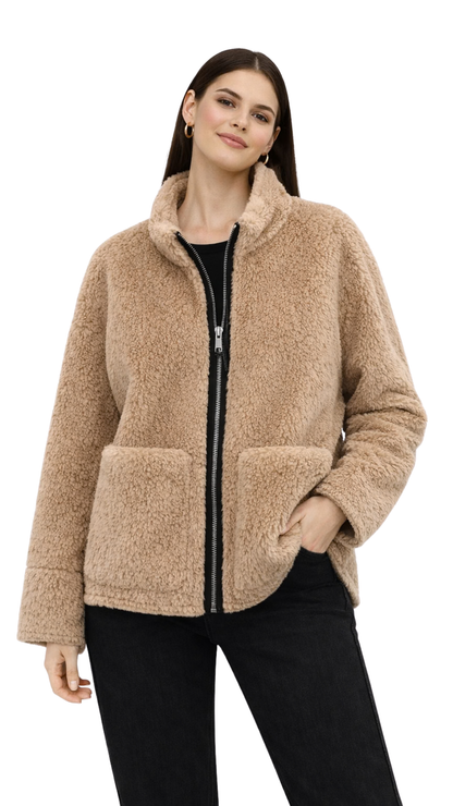 Floreva – Fluffy Faux Fur Coat