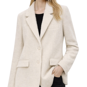 Elvéra – Long Faux Fur Blazer