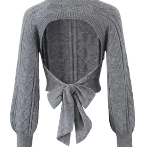 Arielle – Open Back Knit Sweater