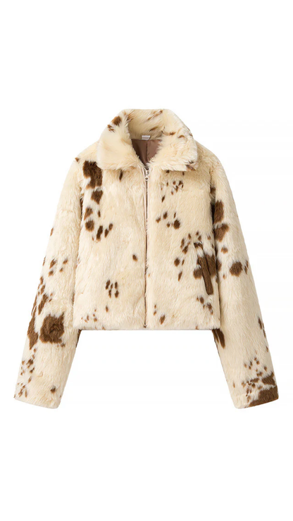 Zayra – Animal Faux Fur Jacket
