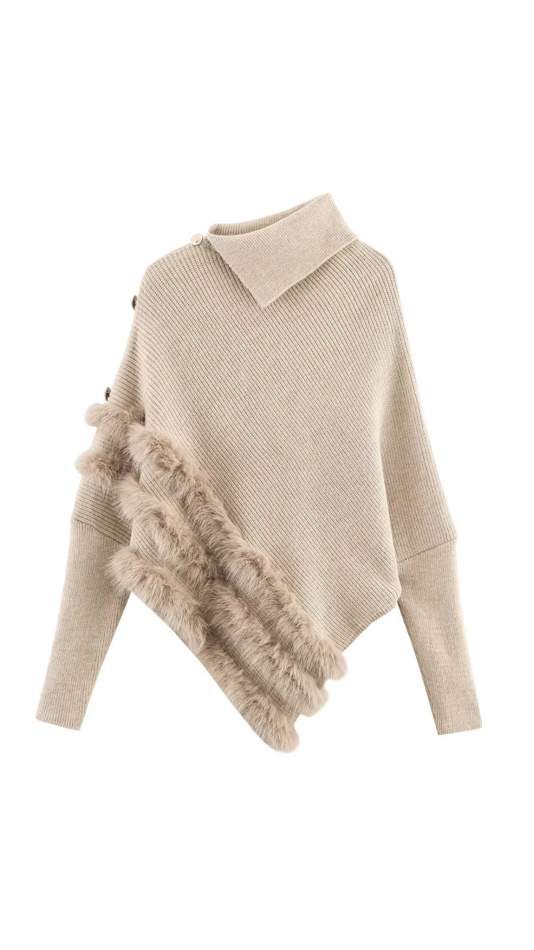 Avelyn – Asymmetric Knit Sweater
