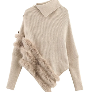 Avelyn – Asymmetric Knit Sweater