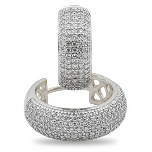 Lumière Heart Creolen – Silver Edition