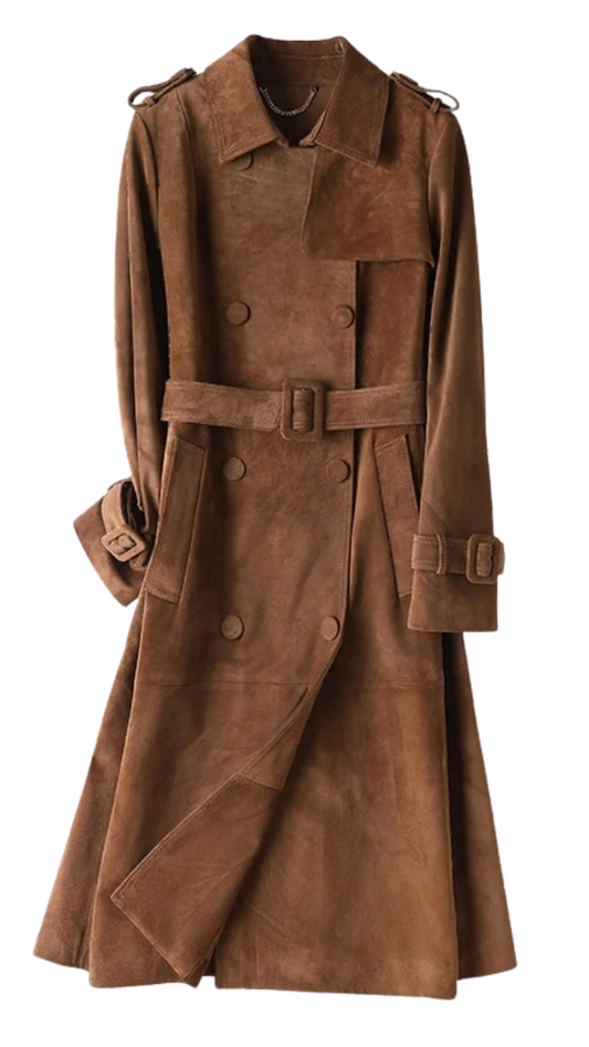 Valenor – Wildleder Trenchcoat