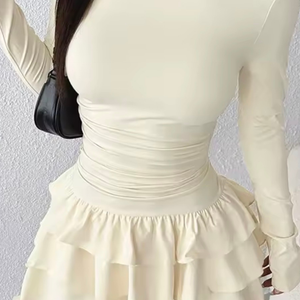 BelleRosa Rueschen-Minikleid