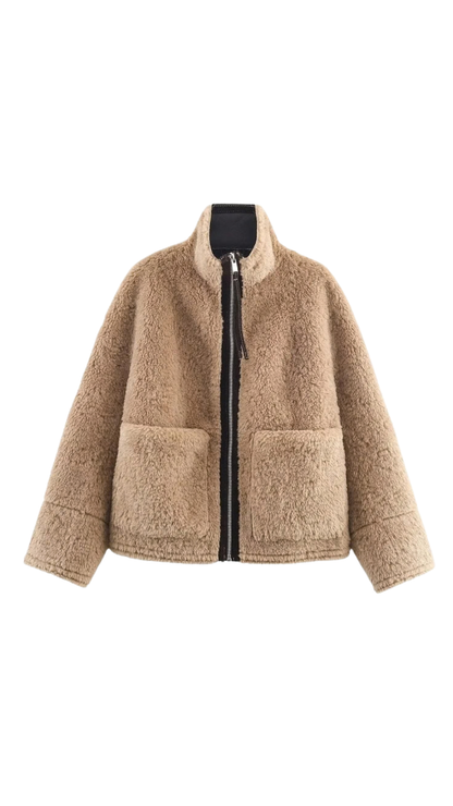 Floreva – Fluffy Faux Fur Coat