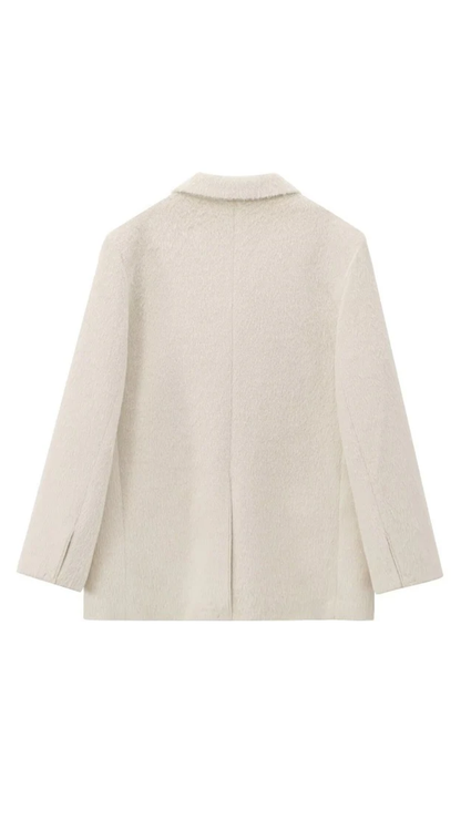 Elvéra – Long Faux Fur Blazer
