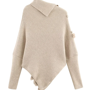 Avelyn – Asymmetric Knit Sweater