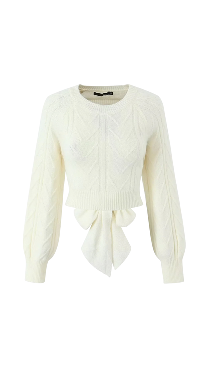 Arielle – Open Back Knit Sweater