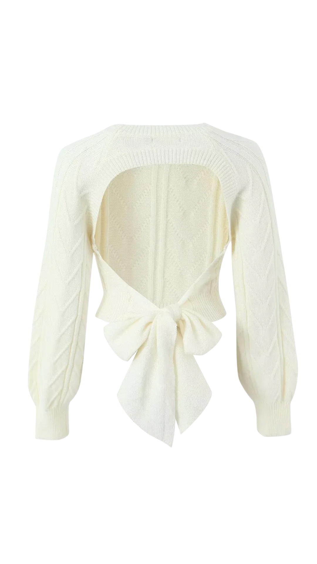 Arielle – Open Back Knit Sweater