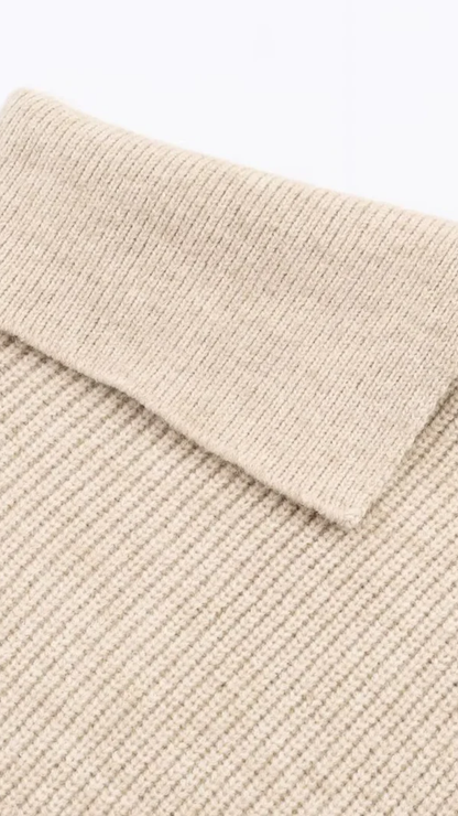 Avelyn – Asymmetric Knit Sweater