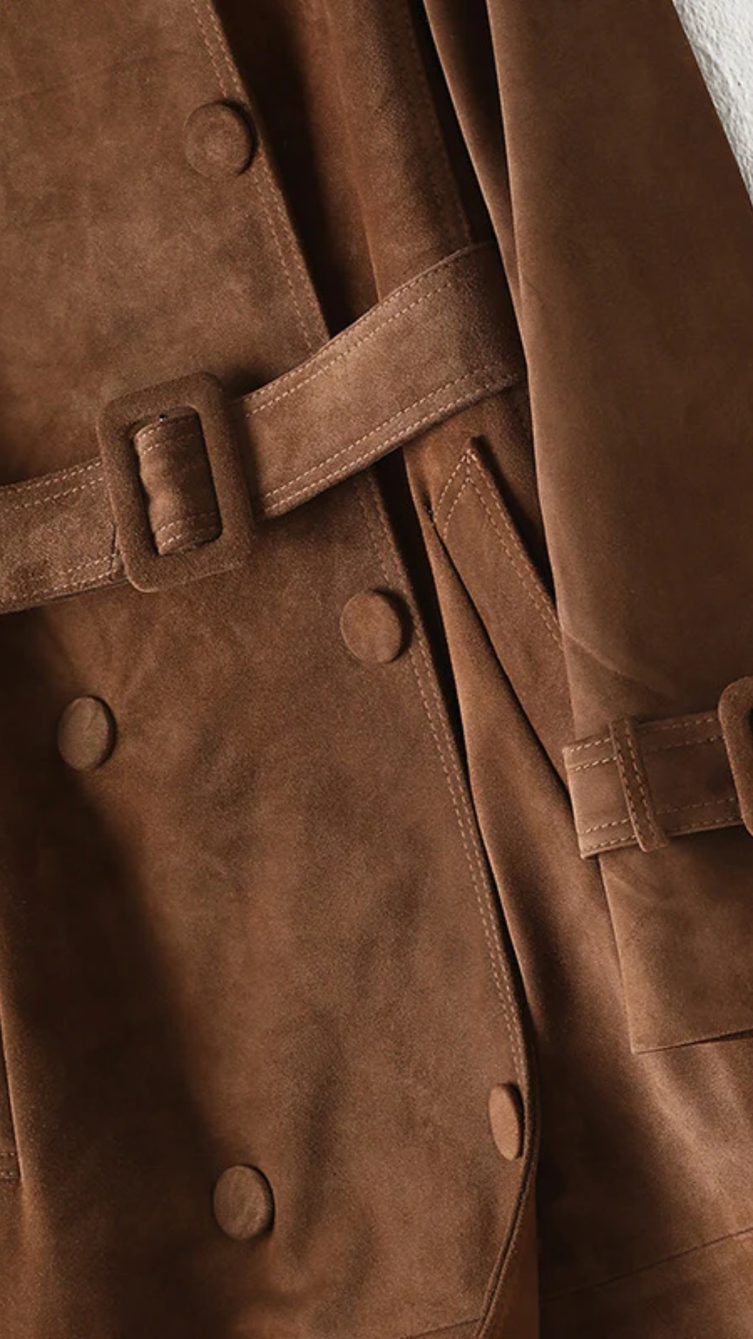 Valenor – Wildleder Trenchcoat