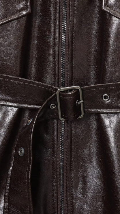 Kaela – Coated Buckle Jacket