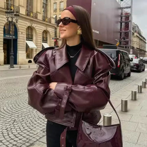 YVA - Jacke Bordeaux